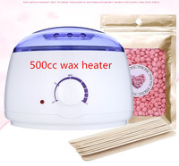 Elektryczny depilator Wax- Heater Wax Beans 10 sztuk zestaw do usuwania włosów z drewna zestaw do woskowania cera depilator 5